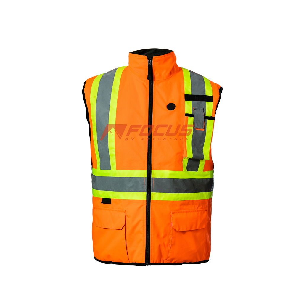 HEATED SAFETY VEST HI-VIZ ORANGE